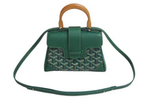 画像をギャラリービューアに読み込む, 極美品 GOYARD ゴヤール サイゴン ミニ ソフトバッグ 2WAY ハンドバッグ SAIGONMINTY09CL09P グリーン シルバー金具 中古 4c070507