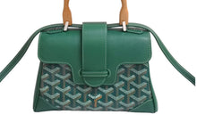 画像をギャラリービューアに読み込む, 極美品 GOYARD ゴヤール サイゴン ミニ ソフトバッグ 2WAY ハンドバッグ SAIGONMINTY09CL09P グリーン シルバー金具 中古 4c070507