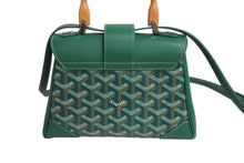 画像をギャラリービューアに読み込む, 極美品 GOYARD ゴヤール サイゴン ミニ ソフトバッグ 2WAY ハンドバッグ SAIGONMINTY09CL09P グリーン シルバー金具 中古 4c070507