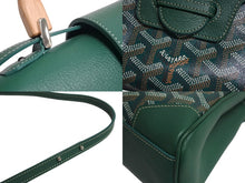 画像をギャラリービューアに読み込む, 極美品 GOYARD ゴヤール サイゴン ミニ ソフトバッグ 2WAY ハンドバッグ SAIGONMINTY09CL09P グリーン シルバー金具 中古 4c070507