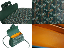 画像をギャラリービューアに読み込む, 極美品 GOYARD ゴヤール サイゴン ミニ ソフトバッグ 2WAY ハンドバッグ SAIGONMINTY09CL09P グリーン シルバー金具 中古 4c070507