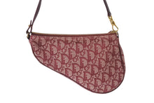 画像をギャラリービューアに読み込む, Christian Dior クリスチャンディオール サドルポーチ ワンショルダーバッグ トロッター MC 1022 ボルドー 美品 中古 4c070513