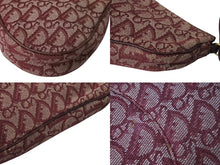 画像をギャラリービューアに読み込む, Christian Dior クリスチャンディオール サドルポーチ ワンショルダーバッグ トロッター MC 1022 ボルドー 美品 中古 4c070513