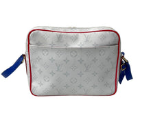 Load image into Gallery viewer, LOUISVUITTON ルイヴィトン LVxNBA ナイル メッセンジャーPM 2021CR ショルダーバッグ M45583 ホワイト ブルー レッド 美品 中古 4c070517