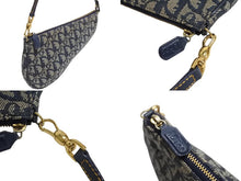 画像をギャラリービューアに読み込む, Christian Dior クリスチャンディオール トロッター サドルバッグ ワンショルダーバッグ サドルポーチ MC1012 ネイビー 美品 中古 4c070520