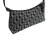 Load image into Gallery viewer, Christian Dior クリスチャンディオール ワンショルダーバッグ トロッター PZ0092 キャンバス レザー ブラック グレー 美品 中古 4c070523
