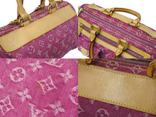 Load image into Gallery viewer, 極美品 LOUIS VUITTON ルイヴィトン ネオスピーディ ハンドバッグ M95214 モノグラムデニム ゴールド金具 ピンク 中古 4c070526