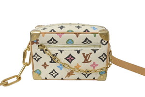 新品未使用 LOUIS VUITTON ルイヴィトン ミニソフトトランク ショルダーバッグ M25132 モノグラムクラギー Tyler,The Creator 中古 4c070529