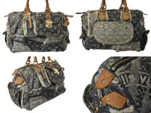 Load image into Gallery viewer, LOUISVUITTON ルイヴィトン スピーディ30 ボストンバッグ パッチワーク M95381 モノグラムデニム ブラック 中古 4c070530