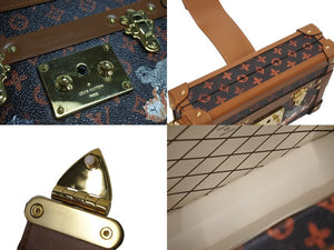 Very Good Condition LOUIS VUITTON Mini Trunk Shoulder Bag M44407 Catgram Monogram Brown PVC Leather Used 4c070531