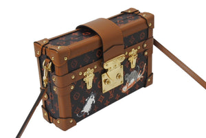 Very Good Condition LOUIS VUITTON Mini Trunk Shoulder Bag M44407 Catgram Monogram Brown PVC Leather Used 4c070531