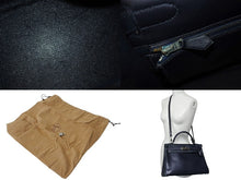 画像をギャラリービューアに読み込む, HERMES エルメス ケリー28 外縫い ブルーニュイ ◻︎D刻印 カーフスキン ゴールド金具 V金具 ハンドバッグ 中古 4c070535