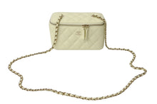 画像をギャラリービューアに読み込む, 極美品 CHANEL シャネル バニティバッグ AP1341 チェーンショルダー キャビアスキン アイボリー ココマーク ランダム番台 中古 4c070537