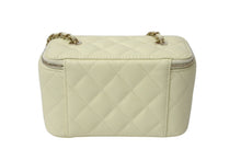 画像をギャラリービューアに読み込む, 極美品 CHANEL シャネル バニティバッグ AP1341 チェーンショルダー キャビアスキン アイボリー ココマーク ランダム番台 中古 4c070537