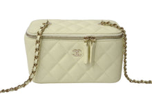 画像をギャラリービューアに読み込む, 極美品 CHANEL シャネル バニティバッグ AP1341 チェーンショルダー キャビアスキン アイボリー ココマーク ランダム番台 中古 4c070537