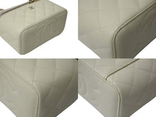 画像をギャラリービューアに読み込む, 極美品 CHANEL シャネル バニティバッグ AP1341 チェーンショルダー キャビアスキン アイボリー ココマーク ランダム番台 中古 4c070537