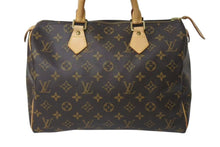 画像をギャラリービューアに読み込む, LOUIS VUITTON ルイヴィトン スピーディ30 ハンドバッグ M41526 モノグラムキャンバス ブラウン 美品 中古 4c070544