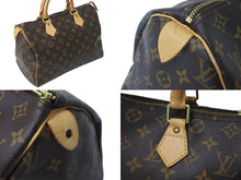 画像をギャラリービューアに読み込む, LOUIS VUITTON ルイヴィトン スピーディ30 ハンドバッグ M41526 モノグラムキャンバス ブラウン 美品 中古 4c070544
