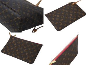 LOUIS VUITTON ルイヴィトン ネヴァーフルMM トートバッグ モノグラムキャンバス M41177 ブラウン ゴールド金具 美品 中古 4c070549