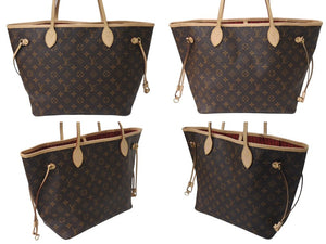 極美品 LOUIS VUITTON ルイヴィトン ネヴァーフルMM トートバッグ M46987 モノグラム ブラウン ゴールド金具 美品 中古 4c070550