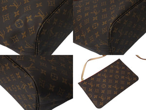 極美品 LOUIS VUITTON ルイヴィトン ネヴァーフルMM トートバッグ M46987 モノグラム ブラウン ゴールド金具 美品 中古 4c070550