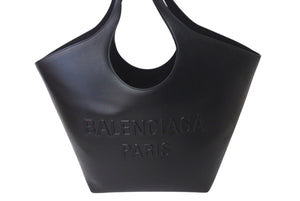 新品未使用 BALENCIAGA バレンシアガ MARY-KATE メアリーケイト トートバッグ サイズM 746974 レザー ブラック 中古 4c070557