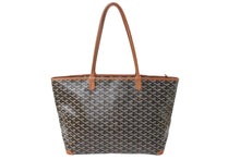 Load image into Gallery viewer, 極美品 GOYARD ゴヤール アルトワMM トートバッグ ハンドバッグ コーティングキャンバス レザー ブラウン 中古 4c0705598