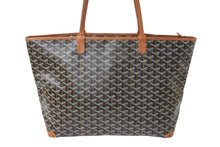 Load image into Gallery viewer, 極美品 GOYARD ゴヤール アルトワMM トートバッグ ハンドバッグ コーティングキャンバス レザー ブラウン 中古 4c0705598