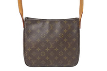 Load image into Gallery viewer, LOUIS VUITTON ルイヴィトン ルーピングMM ハンドバッグ M51146 モノグラム ゴールド金具 ブラウン 美品 中古 4c070563