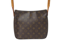 Load image into Gallery viewer, LOUIS VUITTON ルイヴィトン ルーピングMM ハンドバッグ M51146 モノグラム ゴールド金具 ブラウン 美品 中古 4c070563