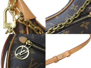 極美品 LOUIS VUITTON ルイヴィトン ショルダーバッグ 2WAY ループモノグラム ゴールド金具 モノグラムキャンバス M81098 中古 4c070565