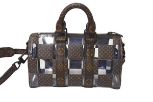 未使用品 LOUIS VUITTON ルイヴィトン キーポルバンドリエール25 2WAY ボストンバッグ モノグラムチェス 22AW M20872 中古 4c070568