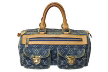 Load image into Gallery viewer, LOUIS VUITTON ルイヴィトン ハンドバッグ ネオスピーディ M95019 モノグラムデニム ゴールド金具 美品 中古 4c070573