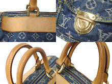 Load image into Gallery viewer, LOUIS VUITTON ルイヴィトン ハンドバッグ ネオスピーディ M95019 モノグラムデニム ゴールド金具 美品 中古 4c070573