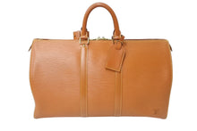 画像をギャラリービューアに読み込む, LOUIS VUITTON ルイヴィトン キーポル45 ボストンバッグ M42978 エピレザー ジパングゴールド 美品 中古 4c070574