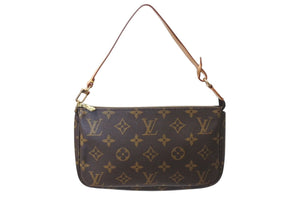 LOUIS VUITTON ルイヴィトン ポシェット アクセソワール アクセサリーポーチ M51980 モノグラム PVC レザー 美品 中古 4c070578