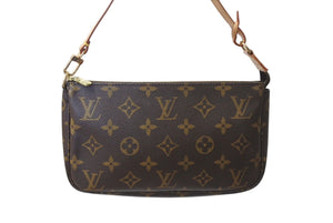 LOUIS VUITTON ルイヴィトン ポシェット アクセソワール アクセサリーポーチ M51980 モノグラム PVC レザー 美品 中古 4c070578