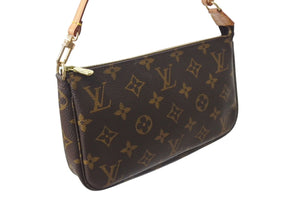 LOUIS VUITTON ルイヴィトン ポシェット アクセソワール アクセサリーポーチ M51980 モノグラム PVC レザー 美品 中古 4c070578