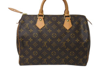 画像をギャラリービューアに読み込む, 極美品 LOUIS VUITTON ルイヴィトン スピーディ30 ハンドバッグ M41526 モノグラムキャンバス ブラウン 中古 4c070581