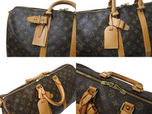 画像をギャラリービューアに読み込む, LOUIS VUITTON ルイヴィトン ボストンバッグ キーポルバンドリエール45 モノグラム M41418 ブラウン ゴールド金具 美品 中古 4c070586