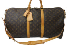 画像をギャラリービューアに読み込む, LOUIS VUITTON ルイヴィトン モノグラム キーポル55 ボストンバッグ ブラウン ロゴ ゴールド金具 M41414 美品 中古 4c070587