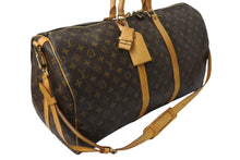 画像をギャラリービューアに読み込む, LOUIS VUITTON ルイヴィトン モノグラム キーポル55 ボストンバッグ ブラウン ロゴ ゴールド金具 M41414 美品 中古 4c070587