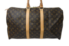 Load image into Gallery viewer, 新品同様 LOUIS VUITTON ルイヴィトン モノグラム キーポル45 ボストンバッグ M41428 ブラウン ゴールド金具 中古 4c070589