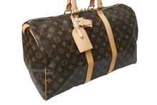 Load image into Gallery viewer, 新品同様 LOUIS VUITTON ルイヴィトン モノグラム キーポル45 ボストンバッグ M41428 ブラウン ゴールド金具 中古 4c070589