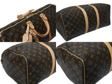 Load image into Gallery viewer, 新品同様 LOUIS VUITTON ルイヴィトン モノグラム キーポル45 ボストンバッグ M41428 ブラウン ゴールド金具 中古 4c070589