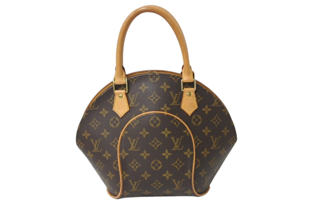 LOUIS VUITTON ルイヴィトン ハンドバッグ M51127 エリプスPM モノグラムキャンバス ブラウン ゴールド金具 美品 中古 4c070590