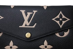 新品未使用 LOUIS VUITTON ルイヴィトン モノグラム アンプラント バイカラー ポルトフォイユ サラ ゴールド金具 M80496 中古 4c070603