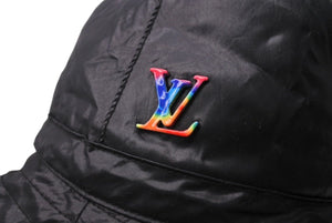 LOUIS VUITTON Bonnet Bucket Hat MP2877 Virgil Abloh Black Multicolor Nylon Good Condition Used 4c070605