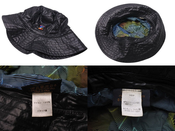 LOUIS VUITTON Bonnet Bucket Hat MP2877 Virgil Abloh Black Multicolor Nylon Good Condition Used 4c070605