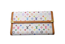 Load image into Gallery viewer, LOUIS VUITTON ルイヴィトン 長財布 M92659 ポルトトレゾール インターナショナル 村上隆 ホワイト マルチカラー PVC 美品 中古 4c070608